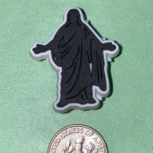 (10 for $15) Jesus Christ Silhouette Religious Religion Crocs Shoe Charms